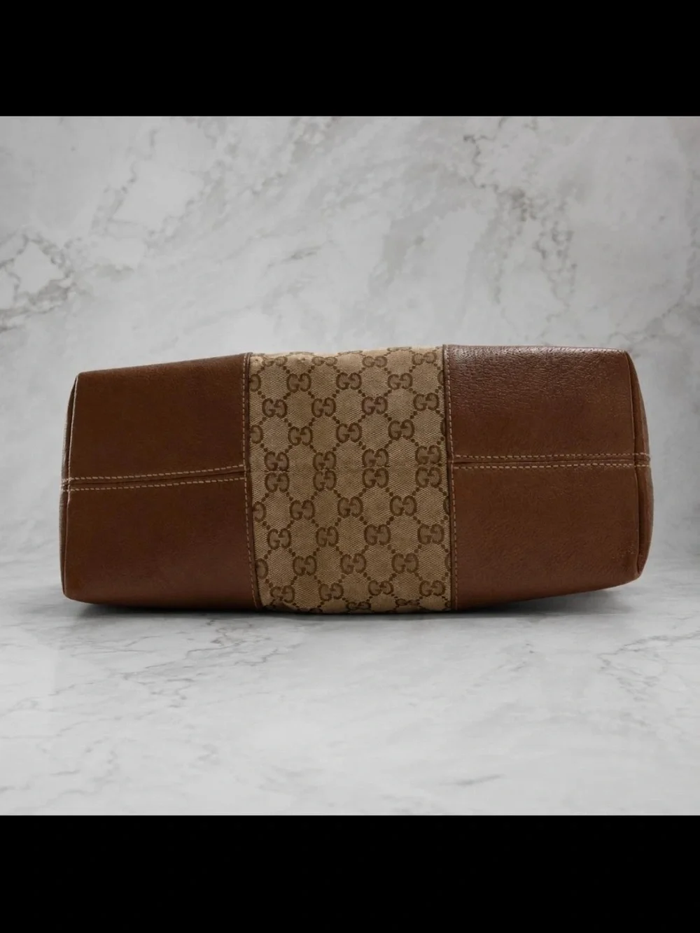 Gucci Brown GG Canvas Top-Handle Bag